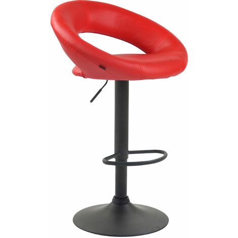 Sgabello Cucina Olinda In Similpelle rosso nero