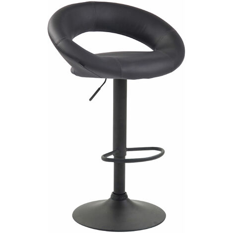 Sgabello Cucina Olinda In Similpelle grigio nero