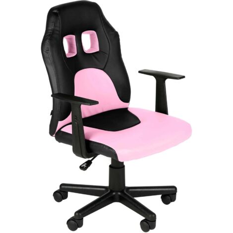 Sedia da scrivania Fun per bambini Nero/rosa (1/5)