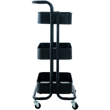 Carrello portaoggetti Mailo nero