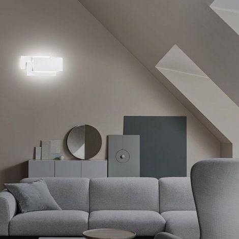 24W LED Appliques Murales Interieur Blanc Simple Design Murale Applique pour Couloir Escalier Salon Chambre ( Blanc froide )