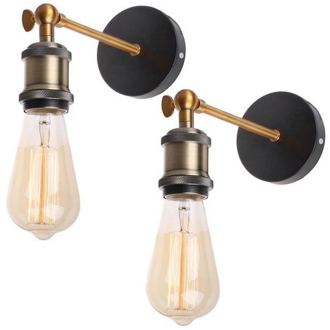 SUC-douille de lampe vintage E26 E27 (Noir)Support De Lampe De