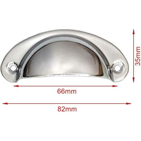 Poignée de porte incurvée pour douche 14,5 cm trou à trou