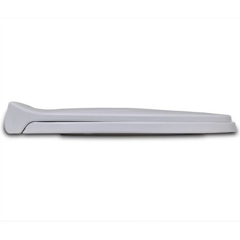 Soft-close Toilet Seat White Oval vidaXL