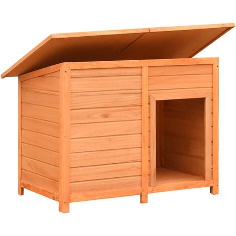 Niche pour chiens Bois de pin et de sapin solide 120x77x86 cm