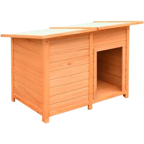 Niche pour chiens Bois de pin et de sapin solide 120x77x86 cm
