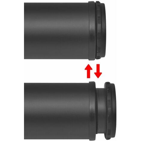 4 Height Adjustable Table Legs Black 710 mm vidaXL