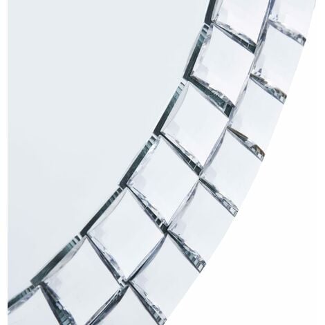 Wall Mirror 60 cm Tempered Glass vidaXL