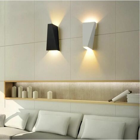 10W Applique Murale Interieur Lot de 2 Moderne LED Éclairage Mural