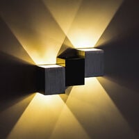 Applique Murale Interieur 6W Moderne LED Éclairage Mural Lumières Blanc Chaud pour Cuisine Escalier Chambre
