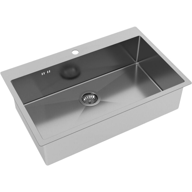 Evier inox lisse Helika LUNY 1 bac 790x505 mm