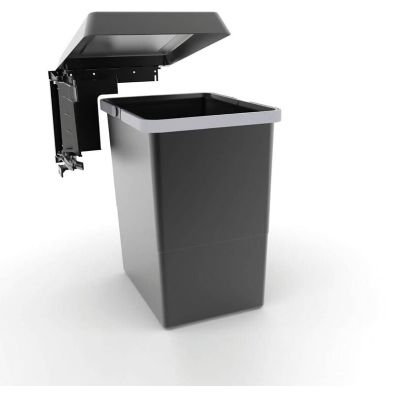 Eluno Poubelle, Poubelle De Cuisine Et De Salle De Bain, Capacité 3 Litres, Noir - Maison