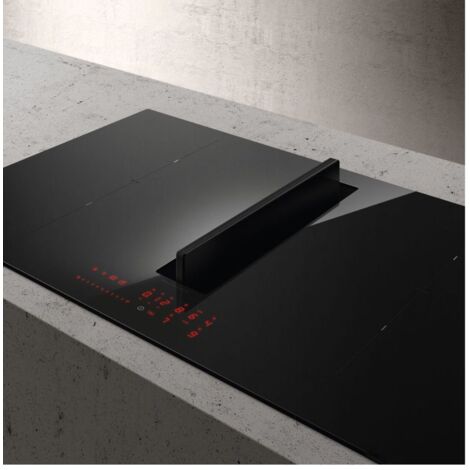 Elica – Plaque induction 83cm avec hotte intégrée – Débit d'air 620 m³/h – Classe énergétique A – Évacuation efficace