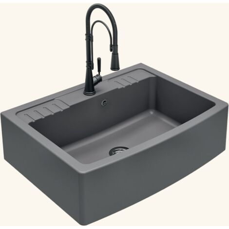 Évier à poser granit gris FOCA 1 bac