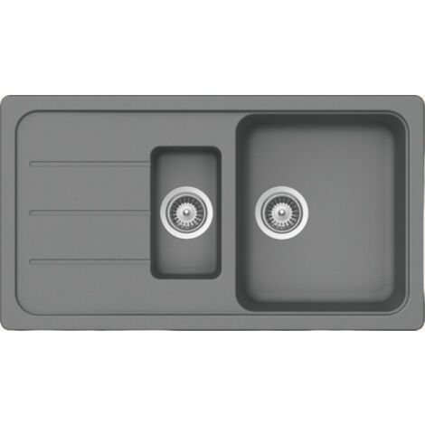 Évier granit gris Schock FORMHAUS 1 bac et demi - 1 égouttoir (1/4)