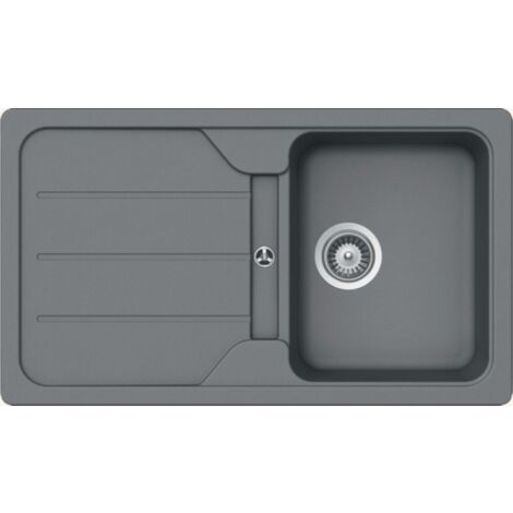 Évier granit gris Schock FORMHAUS 1 bac 1 égouttoir (1/3)
