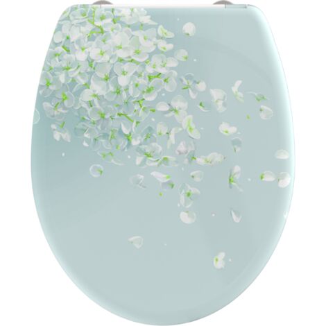 Schütte – Abattant WC ovale en duroplast – Frein de chute silencieux – Surface lisse et hygiénique – Montage facile par le haut