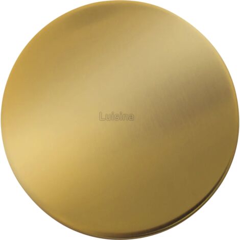 Bonde de lavabo cache inox PVD doré 90mm – Mécanisme manuel – Compatible avec éviers standards – Élégance et fonctionnalité – Luisina (1/5)