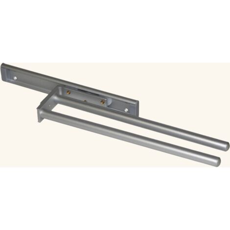 Cuisissimo – Porte torchons coulissant 2 branches en aluminium – Design moderne – Optimise l'espace – Dimensions L 43.9 x l 94 cm (1/3)