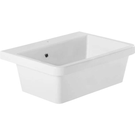 Bac a Laver Evier Porte Savon 60 Cm Extérieur Jardin En Resine Couleur
