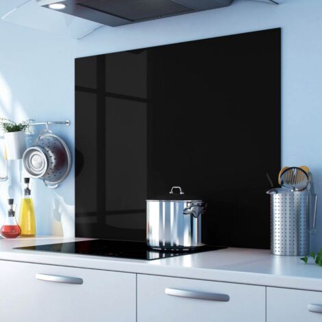 Crédence cuisine fond de hotte Lotus et lumière 3 - Verre trempé - L 90 cm x H