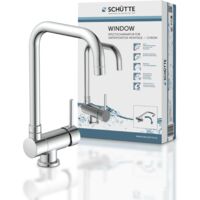 Schütte – Robinet rabattable chromé – Mitigeur de cuisine 360° – Hauteur sous bec 260mm – Type de bec rabattable – Débit 9.2 l/min