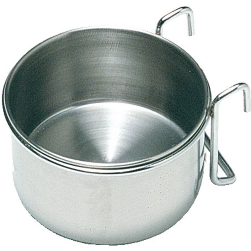 Ciotola In Acciaio Inox Per Gabbia Roditori - Ciotolina Appendibile 7.5cm Per Criceti E Piccoli Animali