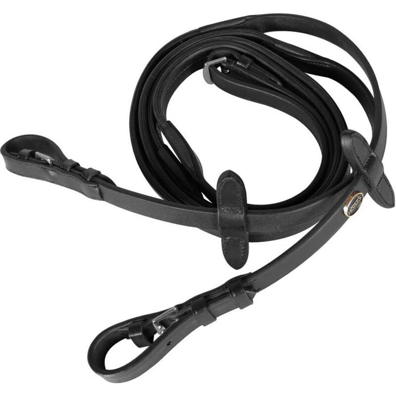 Redini Per Cavallo HKM Sports - Con Rivestimento In Gomma Antiscivolo, Nero