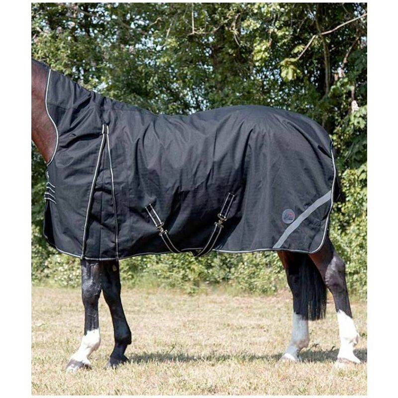 Coperta da paddock con collo alto imbottita 400 g e tessuto esterno 1200  denari modello Innsbuck: 115 cm, Nero