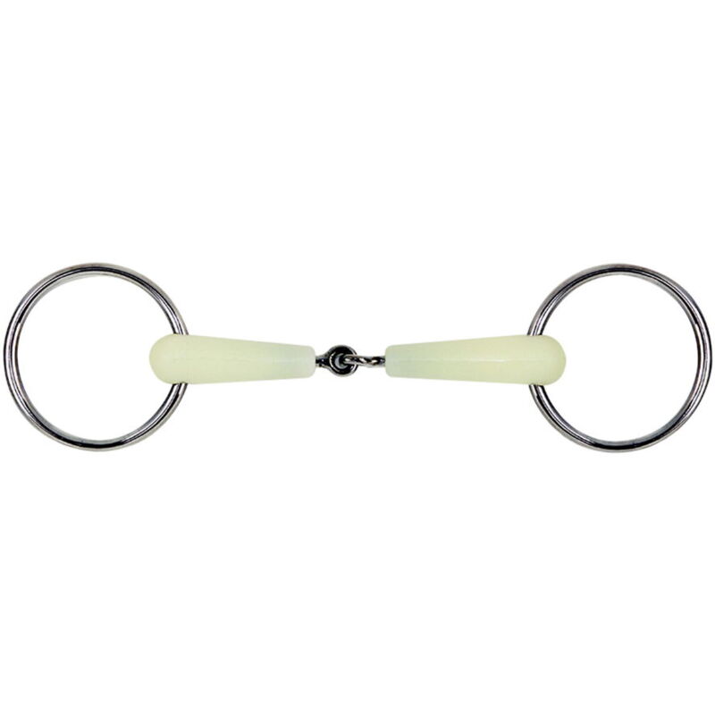 Filetto inox ad anelli intero con imboccatura aroma di mela: 12,5 cm