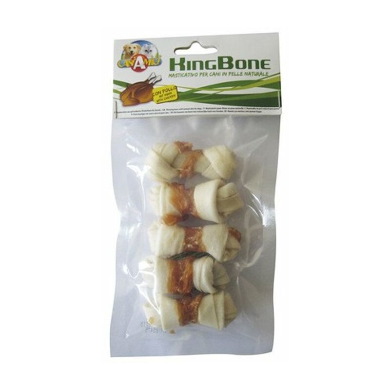 Ossa King Bone da 6 cm con carne di pollo 6 confezioni da 5 pezzi