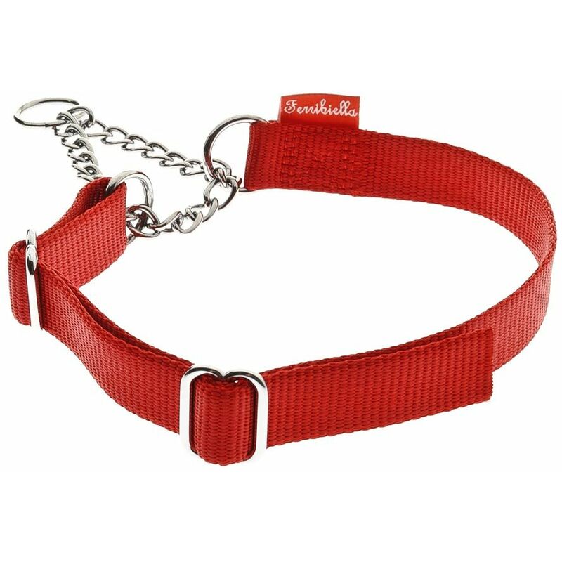 Collare AG232A Collare in nylon per cani con LED luminoso, misura 34/ 42cm,  - OFBA srl