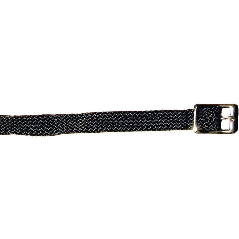 Cinturino per orologio perlon tessuto cordura nylon nero oro 16mm