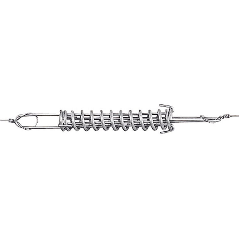 MSIHEY molla di tensione universale in acciaio inox 50 mm, 6 molle di tensione a gancio + 6 fibbie di sicurezza 4 * 40, diametro esterno 15 mm, diametro del filo 2,2