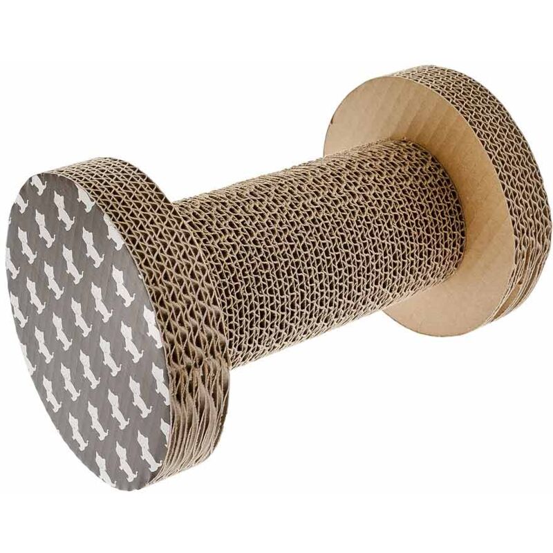 Tiragraffi Letto Per Gatti In Cartone Ondulato - Forma Ovale Resistente Con 964718