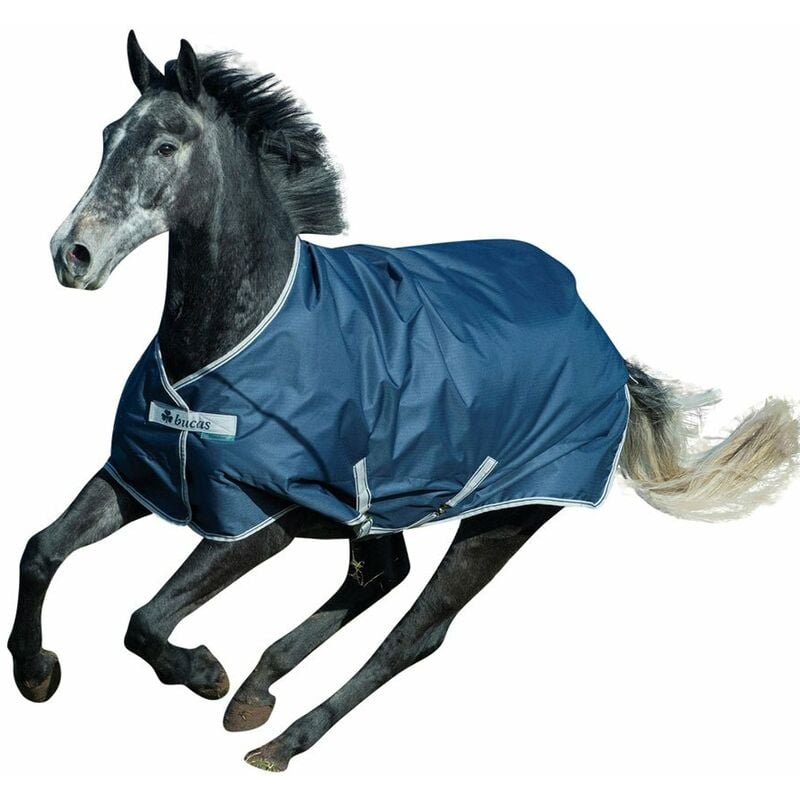 Coperta impermeabile da paddock per cavalli e puledro imbottita 150 g  modello Bucas Freedom: 140 cm, Blu navy
