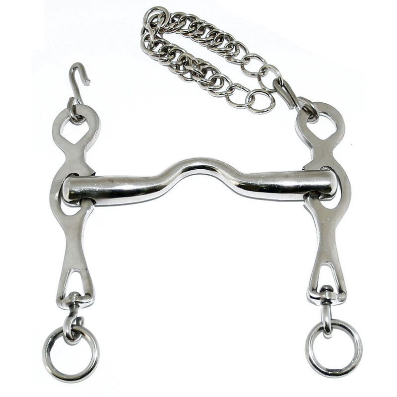 Morso Da Snaffle, Morso Ad Anello Libero In Ferro Dolce Con Maglie Francesi Per