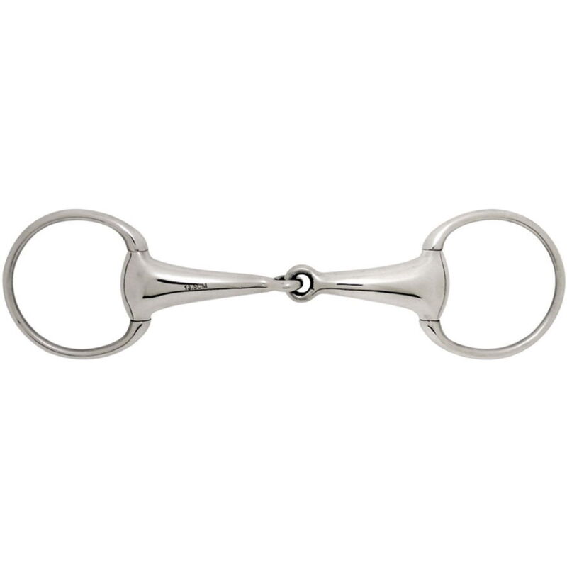 HKM 9883 Morso A Oliva Doppio Snodo 18 Mm - Acciaio Inox, Taglia S Per Cavallo