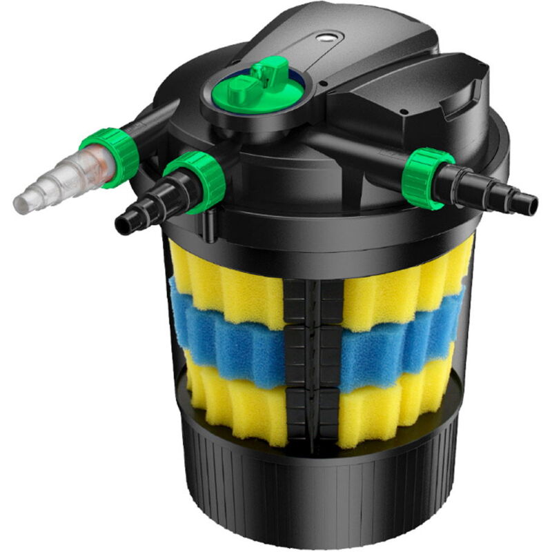 Kit Filtrazione Laghetto SunSun 12000L - Con Clarificatore UVC 24W E Pompa 20W