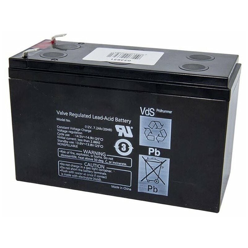 Batteria Gallagher 12V/7,2Ah indicata per recinti elettrici e per  elettrificatori S100, S200, S400