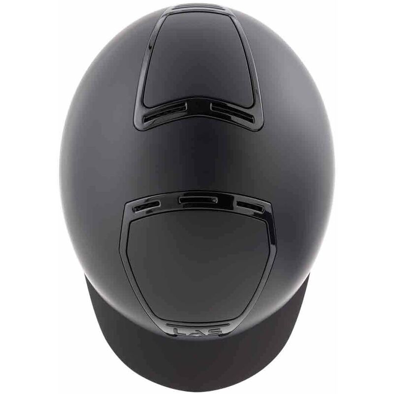 Casco tinta unita modello Opera Double con calotta esterna in policarbonato  omologato VG1: 51, nero /nero opaco