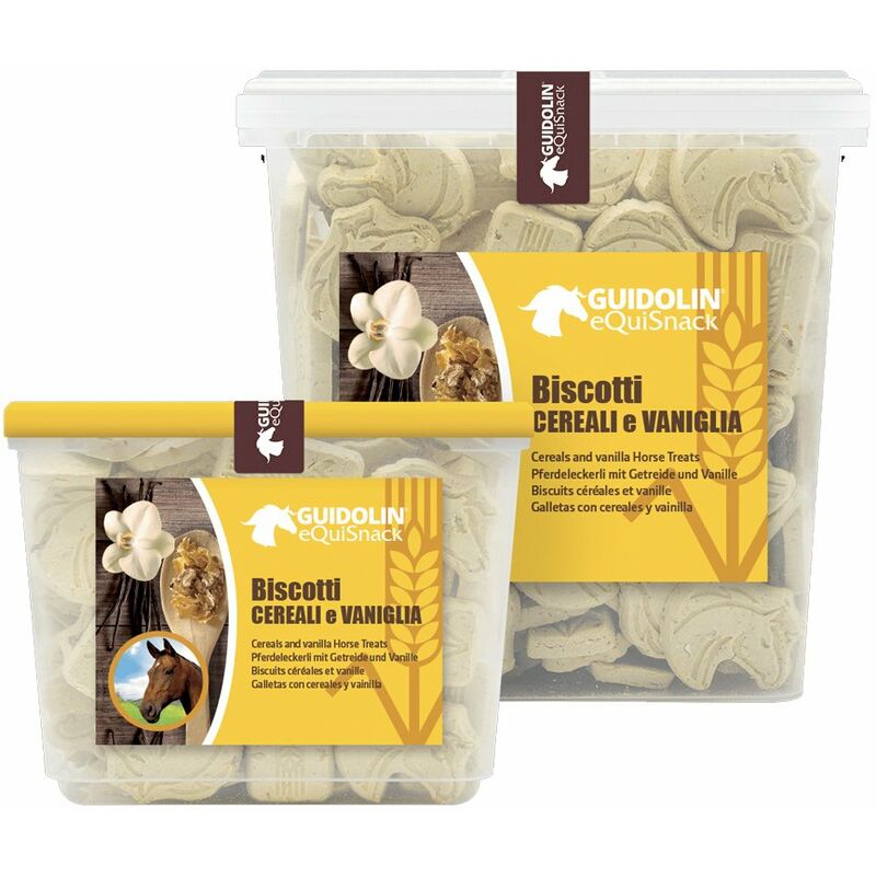Equi Snack biscotti per cavalli alla vaniglia e cereali con confezione  richiudibile: Equi Snack vaniglia 700 g