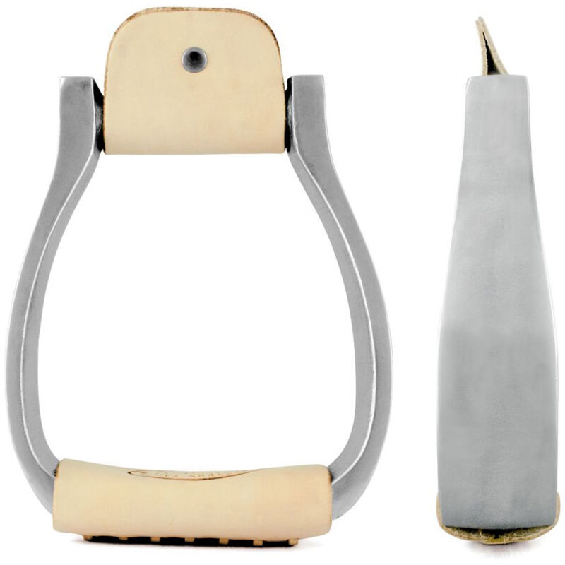 STAFFE WESTERN IN ALLUMINIO SAGOMATE, PEDANE RIVESTITE IN CUOIO - Foto 10