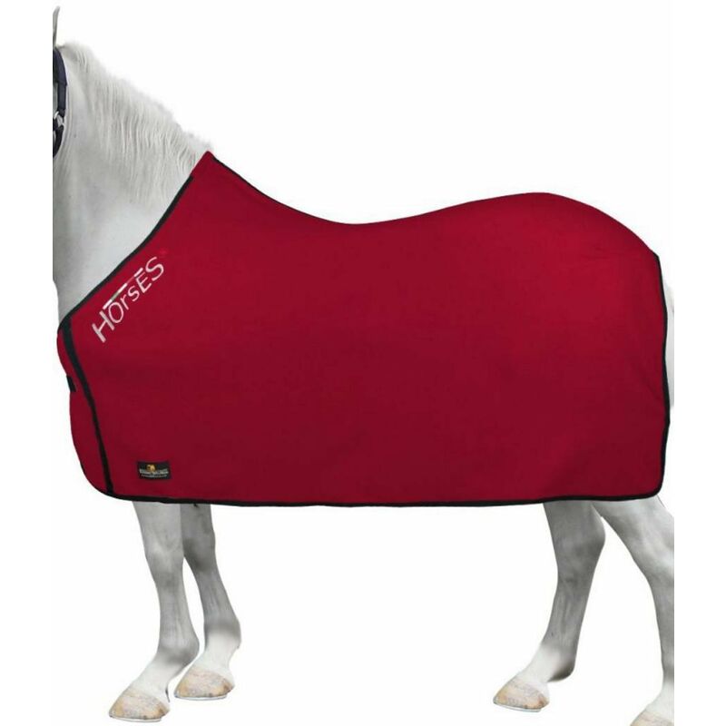 Horses, Coperta per Cavallo in Pile, Modello Basic, Morbida e Comoda,  ideale per Trasporto e Dopo Lavoro, Taglia da XS-120cm a XXL-162cm,  disponibile in diversi Colori (Rosa- 135 cm) - Ecopool Service