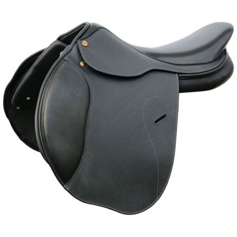 18", nero: Sella da salto Henri de Rivel modello Advantage Premium in cuoio