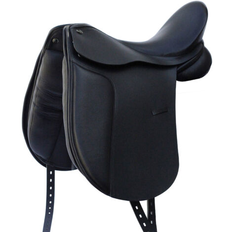 17", nero: Sella da dressage Winner Wien in cuoio con arcione regolabile