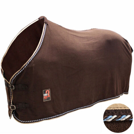 145 cm, bordeaux: Coperta in pile antipilling 3stars con cordone e bordo a contrasto (1/3)