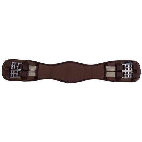 80 cm, marrone 2400: Sottopancia da dressage in memory foam con elastico e fibbie a rotella