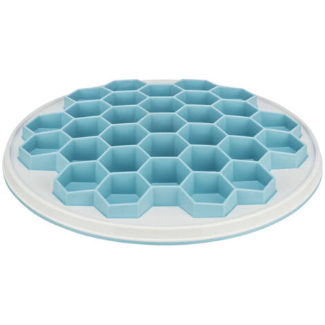 Hive tavoletta slow feeding in plastica trp tpe, diametro 30cm grigio/blu (1/5)