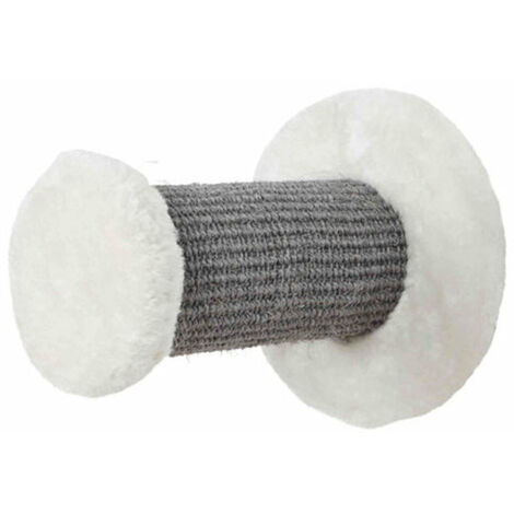 Tronchetto Tiragraffi da fissare al muro, diametro 18×22cm, crema